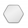 Зеркало Hexagon M Black в тонкой раме Smal
