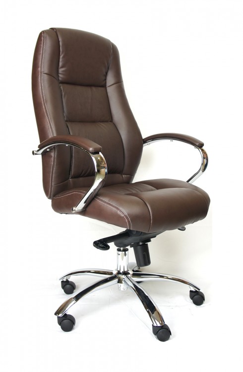 Кресло для руководителя Everprof Kron M экокожа коричневый