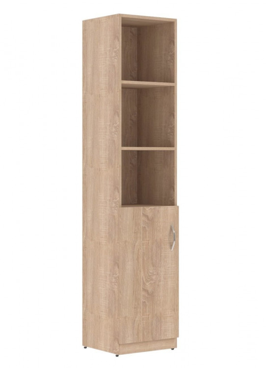 Шкаф колонка с глухой малой дверью SR-5U.5(L) Дуб Сонома светлый 386х375х1815 SIMPLE