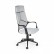 Кресло офисное / IQ / (black+grey) черный пластик / серая ткань