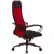 Кресло для руководителя Метта B 1b 21/К130 (Комплект 21) красный, ткань, крестовина пластик