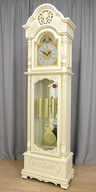 Часы напольные Columbus CR-9151-PG-Iv «Отражение старины» ivory gold