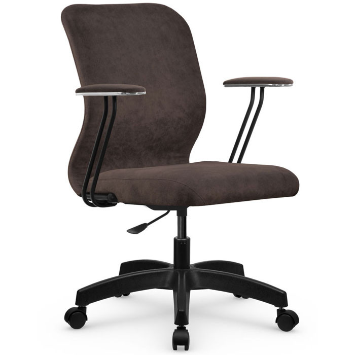 Компьютерное кресло Метта SU-Mr-4/подл.079/осн.005 темно-коричневый, велюр