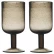 Набор бокалов для вина Flowi, 410 мл, серые, 2 шт.