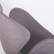Кресло дизайнерское DOBRIN SWAN, серая ткань IF11, алюминиевое основание