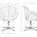 Кресло дизайнерское DOBRIN SWAN, серая ткань IF11, алюминиевое основание