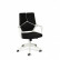 Кресло офисное / IQ / (white+black) белый пластик / черная ткань