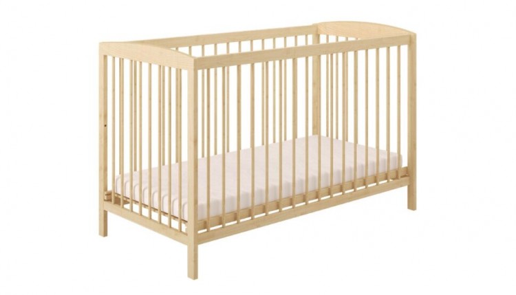 Кроватка детская Polini kids Simple 101, натуральный