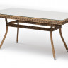 &quot;Латте&quot; плетеный стол из искусственного ротанга 140х80см, цвет соломенный