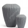 Кашпо TREEZ Effectory - Moho - Высокая дизайн-ваза - Дымчато-серый песок 41.33-18-23-109-GR-37