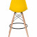 Стул барный DOBRIN DSW BAR, ножки светлый бук, цвет сиденья жёлтый (Y-01)