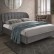 Кровать SIGNAL LIGURIA VELVET (160X200, цвет серый - темно-коричневый ткань BLUVEL 14)
