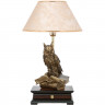 Настольная лампа с бюро Ученый Филин с абажуром №38 Каледония Айвори