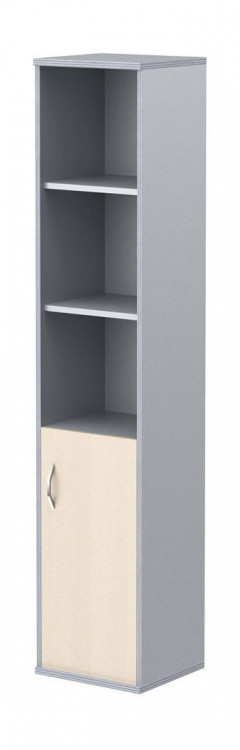 Шкаф колонка с глухой малой дверью СУ-1.1(R) Клен/Металлик 406*365*1975 IMAGO