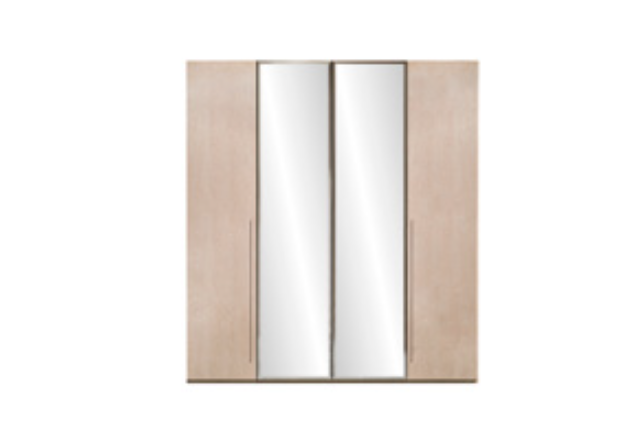 Шкаф 4-х дв. с зеркалами PLATINUM янтарная береза (MAIA) 154AR4.04AV 