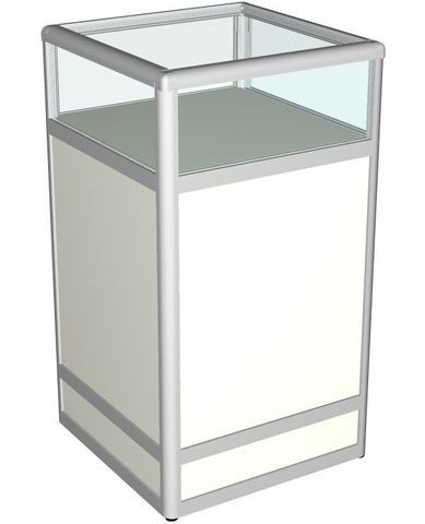 Прилавок из алюминиевого профиля со стеклом Пр-31-50 А