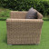SYH1503W Кресло плетеное с подушкой MAGGIORE (МАДЖОРЕ) из искусственного ротанга, пшеничный меланж