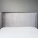 Кровать с решеткой отделка белый глянцевый лак, ткань серебристо серый велюр (Moki-51) FB.BD.RIM.728