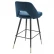Барный стул Avorio отделка черного цвета, латунь, синий вельвет roche EH.BST.CS.558