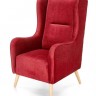 Кресло Halmar CHESTER 2 (бордовый/натуральный)