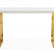 Стол Notta - собственное производство Селена 4 160х90х77 белый мрамор / золото