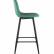 Барный стул Stool Group Валенсия зеленый, долговечный металлический каркас, ткань из рогожки