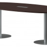 Конференц стол ПРГ-3 Венге Магия/Алюминий 2200х1100х750