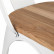 Стул Stool Group TOLIX WOOD белый глянцевый, каркас металлический, сиденье деревянное