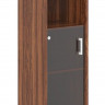 Шкаф-колонка средняя с малой стеклянной дверью B 421.5 Орех Даллас 475х450х1286 BORN