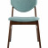 Комплект из двух стульев Stool Group Ragnar мягкое тканевое синее сиденье деревянный каркас из массива гевеи