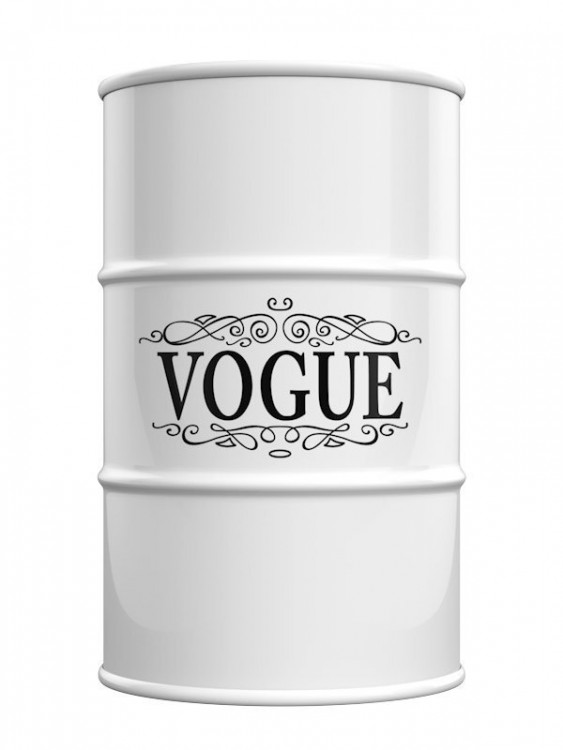 Кофейный столик-бочка Vogue белого цвета