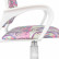 Кресло детское Бюрократ Burokids 1 W, обивка: ткань, цвет: мультиколор, рисунок розовая луна