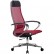 Кресло для руководителя Метта B 1m 12/K131 (Комплект 12) красный, сетка, крестовина хром