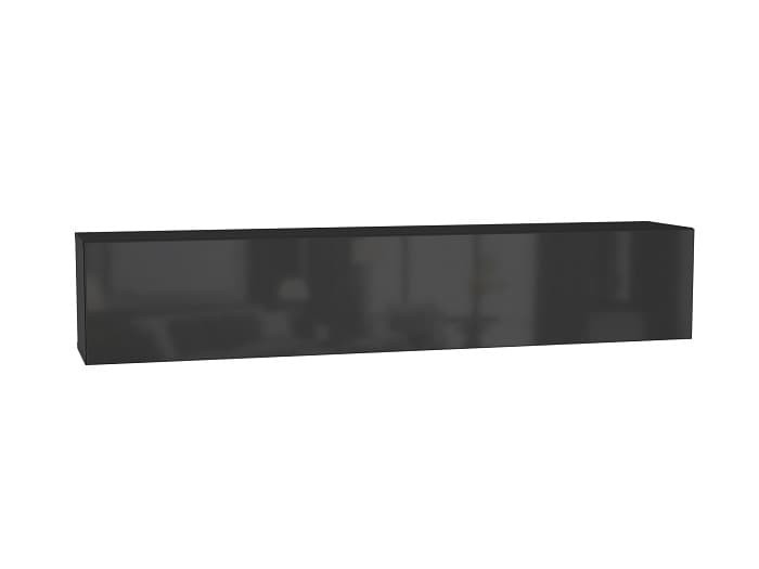 Шкаф навесной ТИП-50 POINT (НКМ) мдф Чёрный/Чёрный глянец