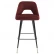 Барный стул Avorio отделка черного цвета, латунь, бордовый вельвет roche EH.BST.CS.560
