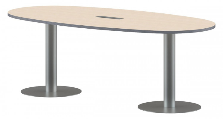 Конференц стол ПРГ-3 Клен/Алюминий 2200х1100х750