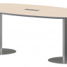 Конференц стол ПРГ-3 Клен/Алюминий 2200х1100х750