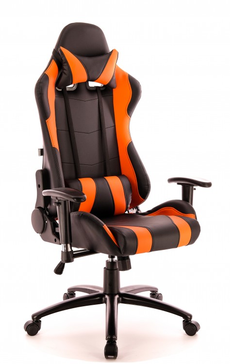 Кресло для геймеров Everprof Lotus S2 экокожа оранжевый