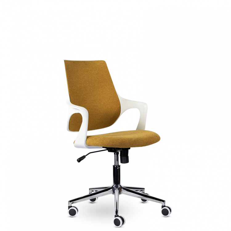 Кресло Ситро М-804 Пластик белый, оранжевый
