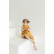 Платье без рукава из хлопкового муслина горчичного цвета из коллекции Essential 3-4Y