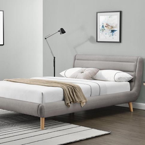 Кровать HALMAR ELANDA 140 (светло-серый)
