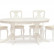 Стол обеденный LORENZO (Лоренцо) дерево гевея/мдф, 160+46x107x76 cm, pure white (402)