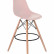 Стул барный DOBRIN DSW BAR, ножки светлый бук, цвет сиденья светло-розовый (PK-02)