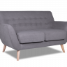 Двухместный диван Аспен 1360х840 h830 Велюр Candy  Grey (серый)