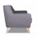 Двухместный диван Аспен 1360х840 h830 Велюр Candy  Grey (серый)