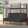 Двухъярусная кровать-диван Дакар 1 Коричневый (вставки венге)