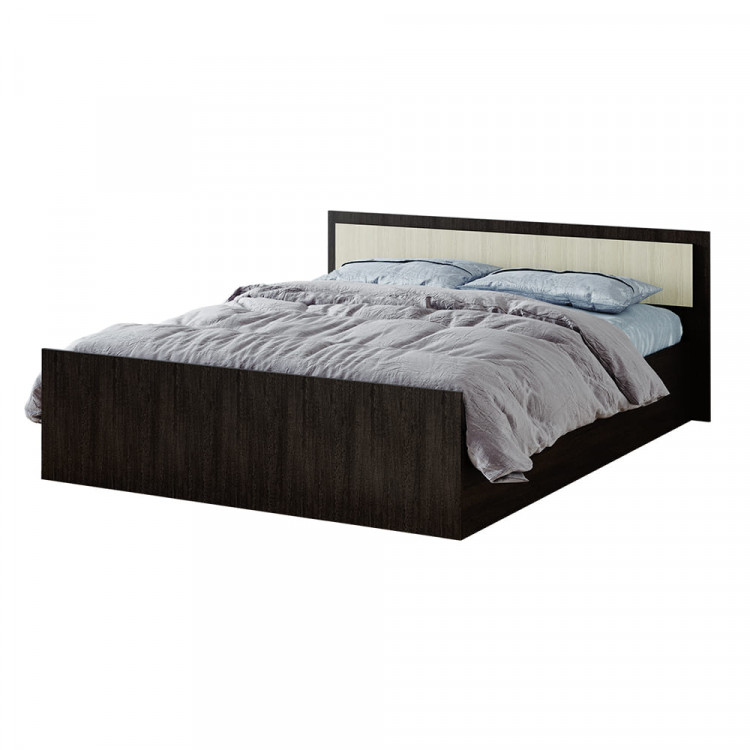 Кровать "Фиеста" 1,4м LIGHT (1550х750х2032) венге/лоредо