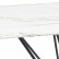 Стол обеденный Stool Group Сакраменто 140*90 белый, стеклянная столешница с рисунком под мрамор