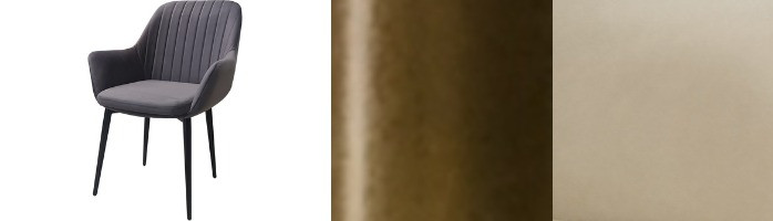 Кресло MARSEILLE Каркас GM металл матовое золото Сиденье VL21 велюр песочный