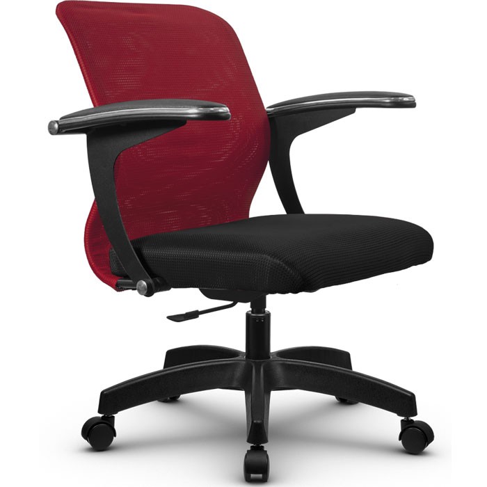 Компьютерное кресло Метта SU-M-4/подл.160/осн.005 красный, сетка/ткань